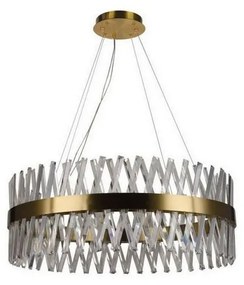 LED Stmievateľný luster na lanku LED/110W/230V 3000-6500K zlatá + diaľkové ovládanie