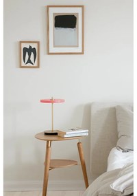 Ružová LED stolová lampa so stmievačom s kovovým tienidlom (výška 31 cm) Asteria Move – UMAGE