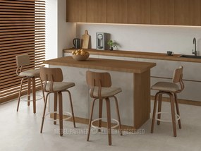 Barová stolička CH64 (béžová). Akcia -20%. Vlastná spoľahlivá doprava až k Vám domov. 1136362