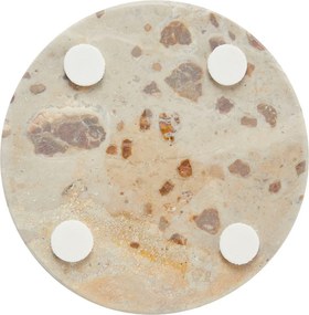 MARBLE Podtácok mramorový 10 cm - béžová