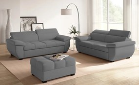 Dvojsedák Speedway, dymovo šedá látka