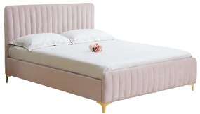 Manželská posteľ 160 cm Karilla (ružová) (s roštom). Vlastná spoľahlivá doprava až k Vám domov. 1017201
