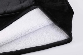 Deka s rukávmi HOODIE čierna