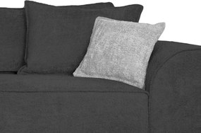 Pohovka John, antracitová látka so štruktúrou