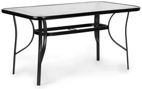 Sklenený záhradný stôl 120x70 cm