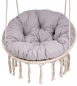 Sedací MAXI vankúš 100x15 cm do závesného kresla - svetlo šedý