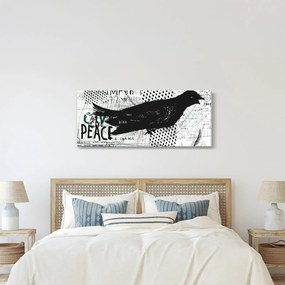 Obrázok - Street art - bird (120x50 cm)