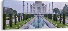Obraz - Taj Mahal za východu slnka (120x50 cm)