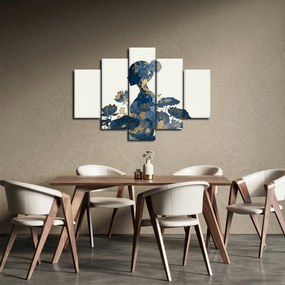 Obraz - Mramorový profil ženy (150x105 cm)