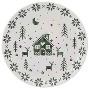 Altom Porcelánový dezertný tanier Grenlandia 20 cm, zelená
