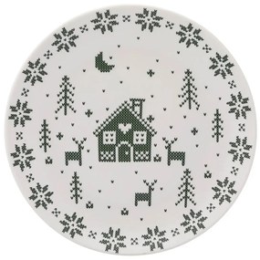 Altom Porcelánový dezertný tanier Grenlandia 20 cm, zelená