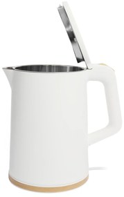 Bauerkraft Bezdrôtová cestovná rýchlovarná kanvica 1500 W 1,2 l otočná biela