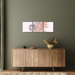 Obraz - Fialový minimalizmus N⁰3 (s hodinami) (90x30 cm)