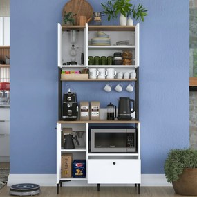 Skriňa Jesy Walnut and White