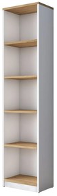 Knižnica Hale White and Walnut