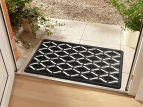 B-line, Vonkajší čistiaci rohožka guma 301 – na von aj na doma, 40x70, šedá