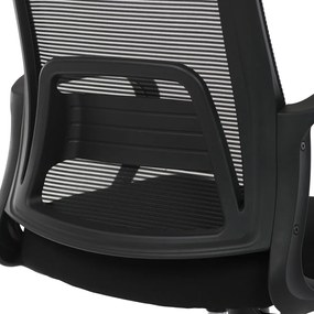 Kancelárska otočná stolička NERO — látka, čierna