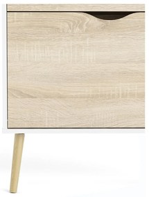 Skrinka na topánky v dubovom dekore Tvilum Oslo