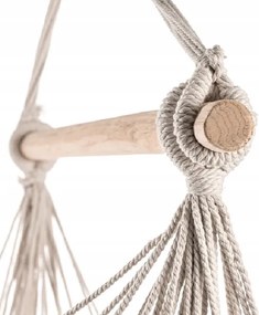 Béžové závesné kreslo PALAK