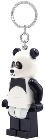 Čierno-biela kľúčenka so svietidlom Iconic Panda – LEGO®