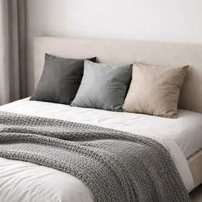 Polášek Povlak na vankúš z bavlneného saténu - Choco | 40 x 40 cm