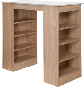 XXXLutz BAROVÝ STÔL, biela, farba duba, 103/50/115 cm Respekta - Online Only kuchyne - 001899043303