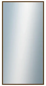 DANTIK - Zrkadlo v rámu, rozmer s rámom 50x100 cm z lišty Hliník hnedá (7269211)