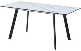 SIGNAL MEBLE Jedálenský stôl BARI WHITE