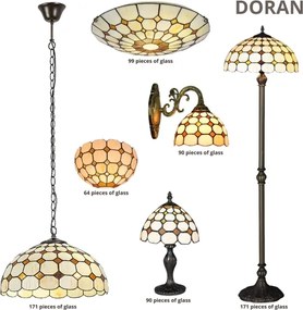 Brilagi - Tiffany vitrážová stojacia lampa DORAN 2xE27/60W/230V
