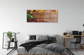 Obraz plexi Board špargľa ananás jablko 120x60 cm