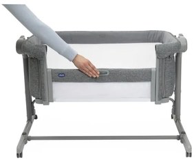 Chicco - Detská postieľka 2v1 NEXT2ME MAGIC EVO tmavošedá