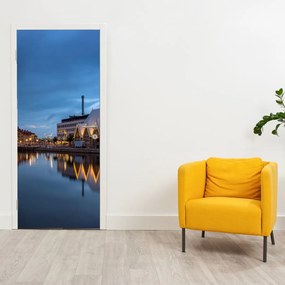 Fototapeta na dvere - Vodný kanál - Göteborg (95x205cm)