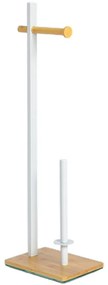 Stojan Wc Biela/Bambus Bpl0035b