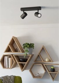 Eglo 300579 - Kúpeľňové bodové svietidlo CONSUMA 2xGU10/5W/230V IP44 čierne