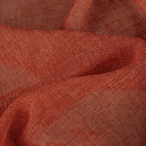 ZÁVES NA KRÚŽKOCH ANGELICA 140X250 CM TEHLOVÁ