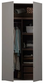 Sivá modulárna skriňa 110x210 cm Rens – WOOOD