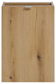 Závěsná umyvadlová skříňka Nova Oak 81-40-1DK 40 cm s košem na prádlo dub evoke