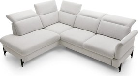 Rohová sedacia súprava Sienna 2, svetlo šedá látka, ľavý roh