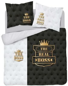 DETEXPOL Francúzske obliečky The Boss  Bavlna, 220/200, 2x70/80 cm