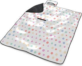 Sablio Plážová deka Rôznofarebné bodky: 200x140 cm