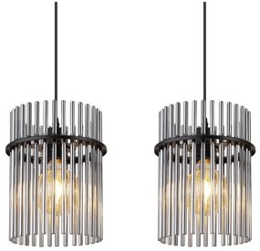 Globo 15698-3H - Luster na lanku GORLEY 3xE27/60W/230V čierna