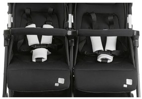 Chicco - Športový kočík pre dvojčatá OHLALA TWIN Black Night čierna