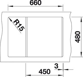 Granitový drez Blanco METRA 45 S Compact antracit s excentrom