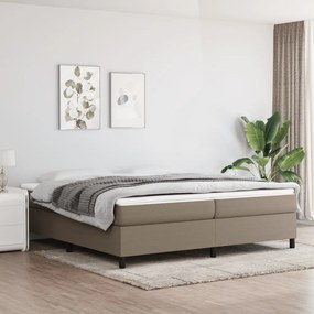 Rám na boxspring posteľ sivohnedý 200x200 cm látka