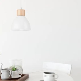 Luster na lanku NICO 1xE27/60W/230V biela