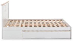 Biela dvojlôžková posteľ s úložným priestorom 140x190 cm Gabi - Marckeric