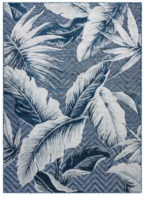 Dywany Łuszczów, Kusový koberec Botanic 65242 Feathers navy – na von aj na doma, 176x270, modrá, chodba / predsieň
