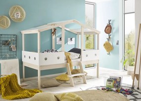 Detská posteľ Cortino 90x200 cm, domeček se stříškou