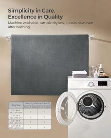 Koberec 120x170 cm SONGMICS TAR012G01 - sivý