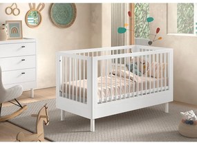 Biela postieľka z bukového dreva 70x140 cm Forrest – Vipack